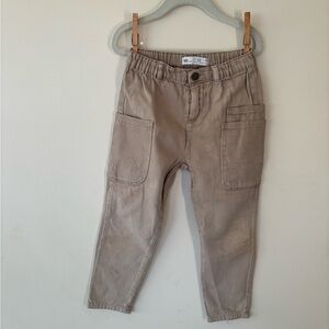 Zara Kids Beige Cargo Pants